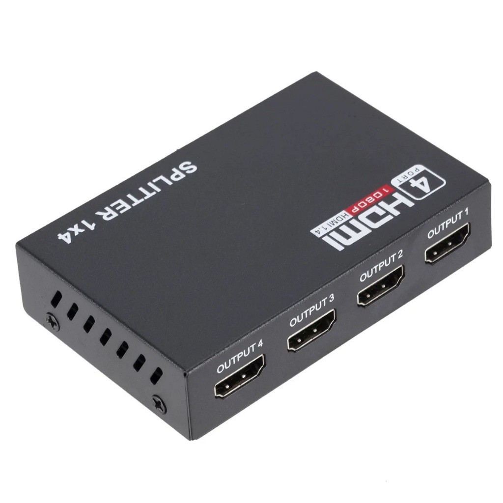 Splitter Distribuidor Hdmi 1x4 Divisor Full HD 1.4 3d em Oferta na Shopee