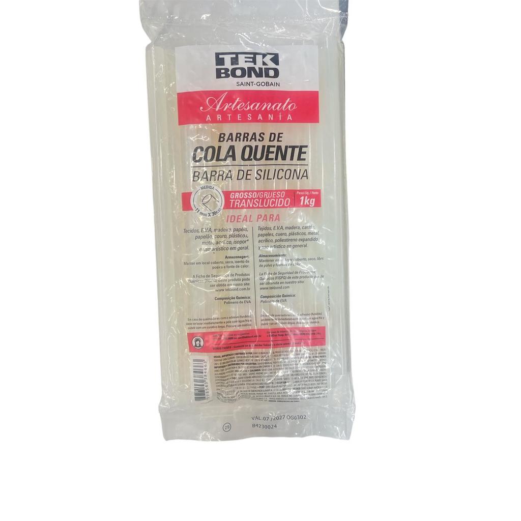 🔥 Refil em Bastão para Cola Quente 7mm e 11mm – 1kg Tek Bond