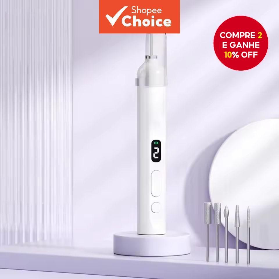 Brocas Para Furadeira, Polidor De Unhas Elétrico, Lâmpada Led Secadora De Unhas E Ferramentas De Manicure ajustáveis