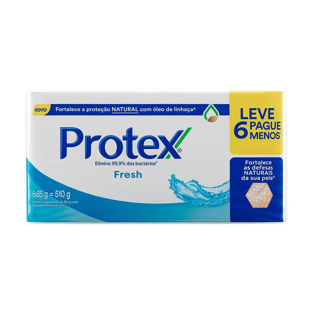 Sabonete Em Barra Protex Fresh 6 Unidades de 85g Cada em Oferta na Shopee