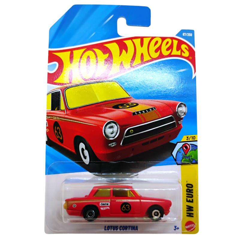 miniatura detalhada hot wheels Lotus Cortina - HW Euro