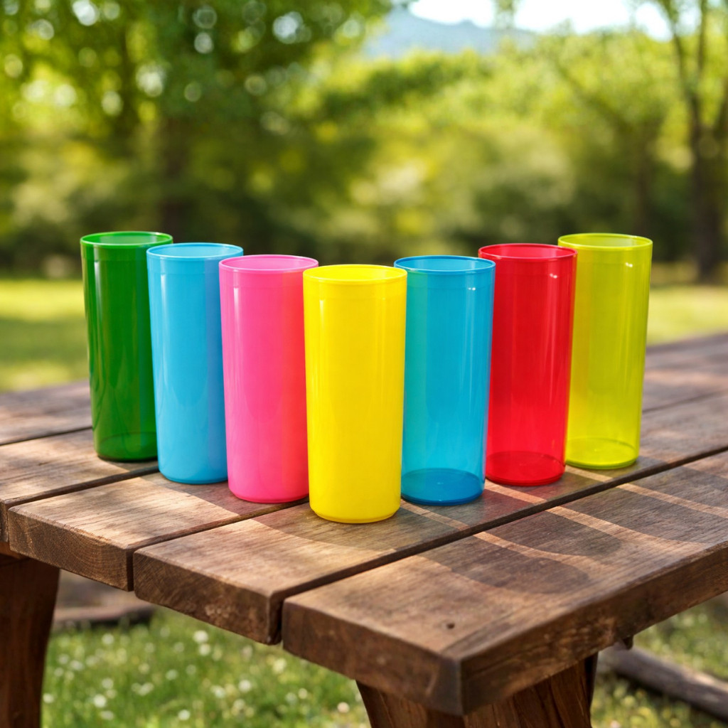 Kit 30 Copo Long Drink Acrílico - 350ml - 38g - Liso Fechado - p/ Festas Comemorações Casamentos em Oferta na Shopee