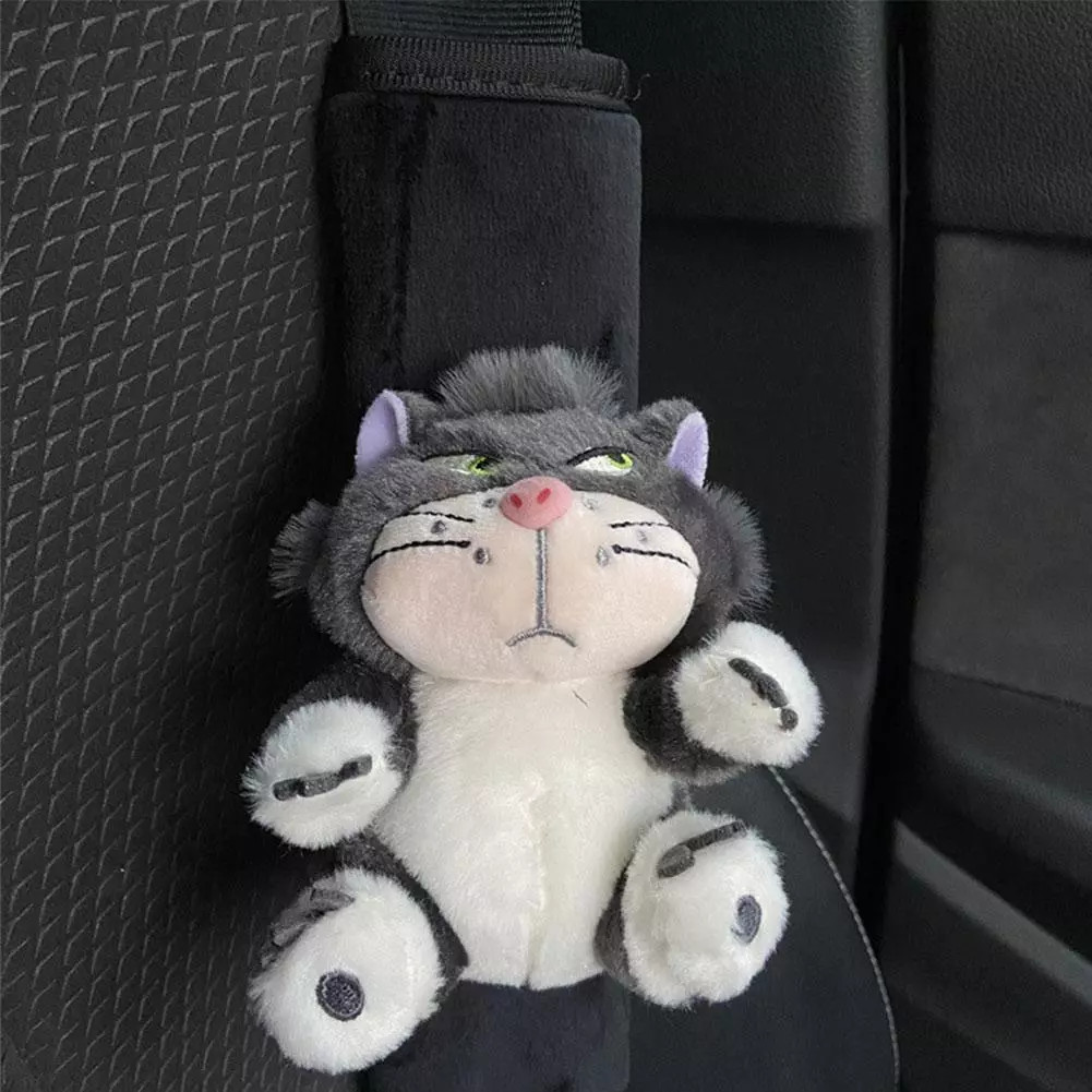 Capa De Cinto De Segurança Do Carro Dos Desenhos Animados Auto Ombro Casal Decoração Interior Acessórios Arco V7v1