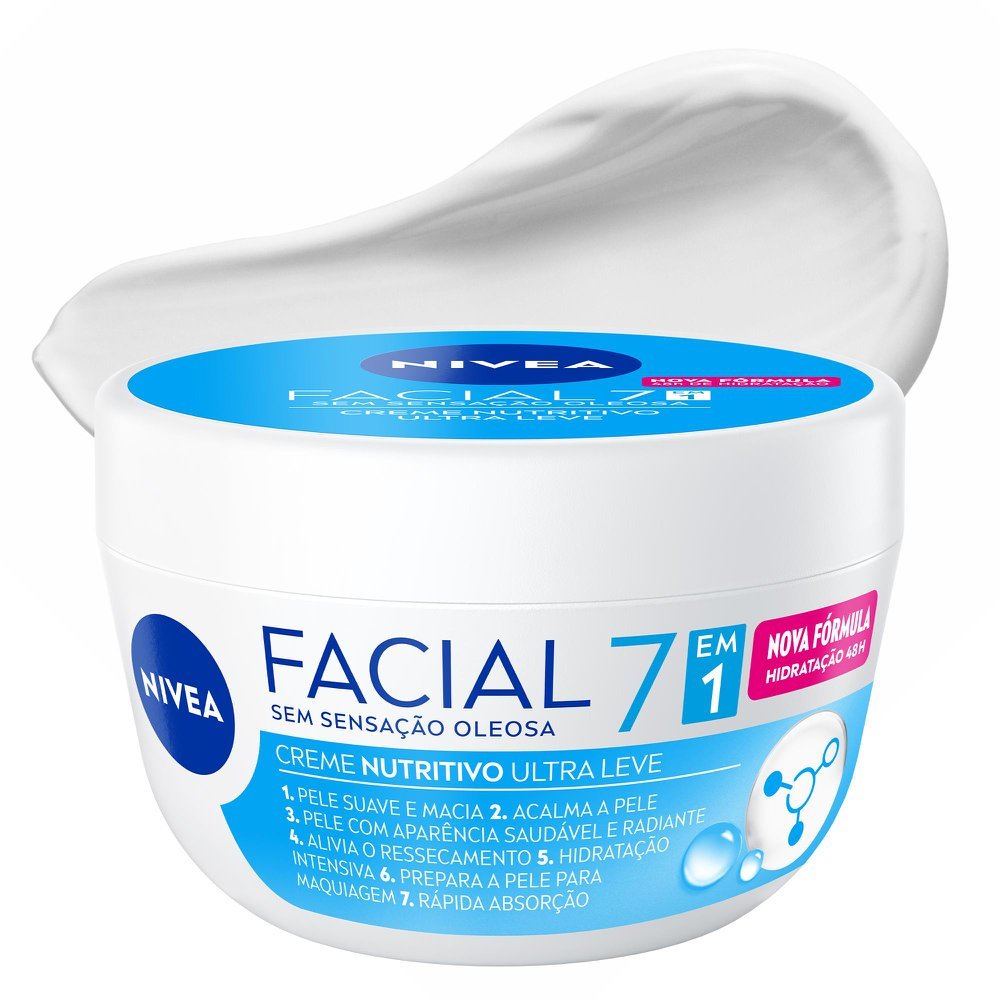 Creme Facial Nivea Nutritivo Ultraleve 7 em 1 100g em Oferta na Shopee