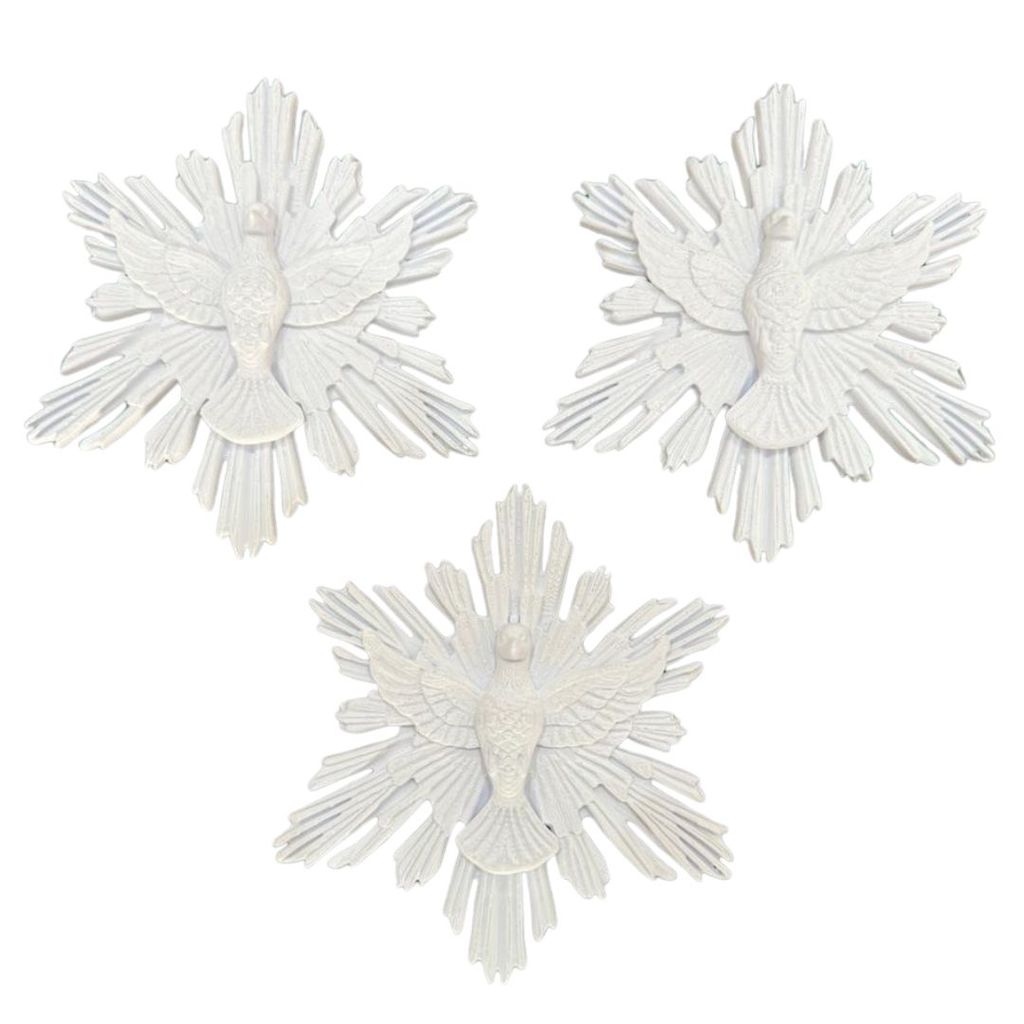Adorno Para Oratorio Divino Espirito Santo Branco Elegante