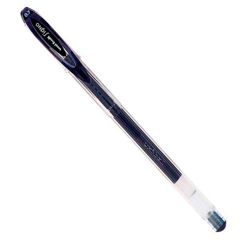 Caneta gel signo 0.7mm UM-120 Preta Uni-ball em Oferta na Shopee