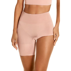 Bermuda Modeladora Com Fenda Afina Cintura Shorts Shadow 100% Algodão Linha Makeup Skin Plié