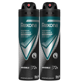 Kit Desodorante Aerosol Rexona Invisible Men 150ml - 2 unidades em Oferta na Shopee