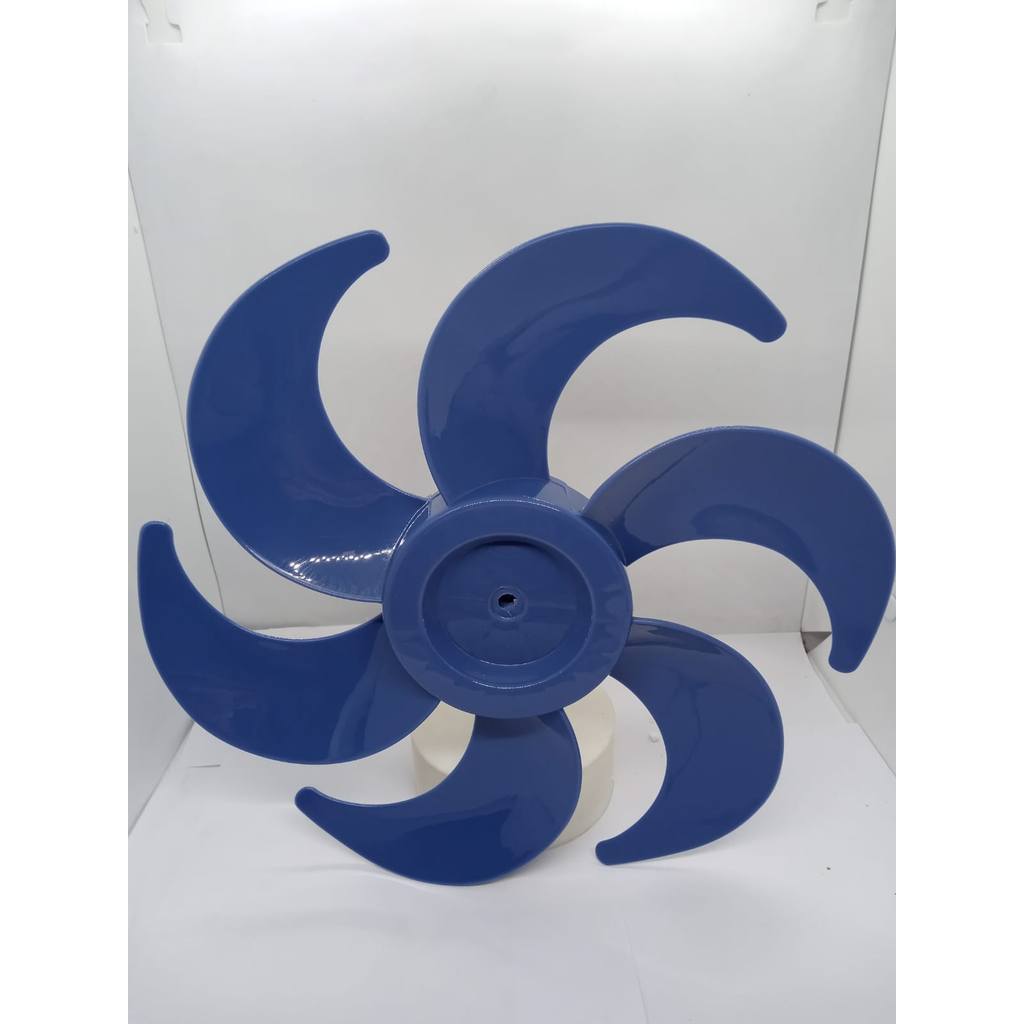 Hélice Para Ventilador Mondial 30Cm 6 Pás Meia Lua Azul