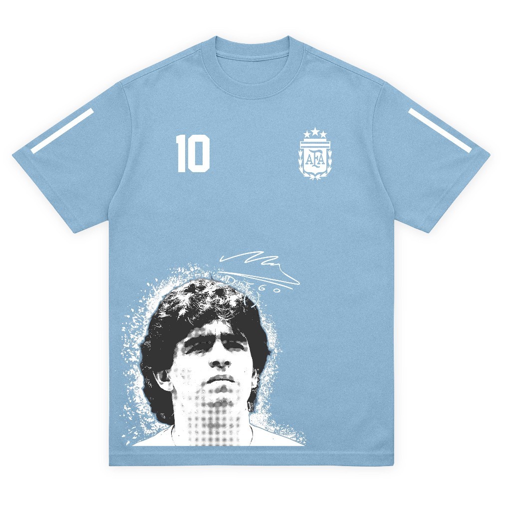 Camiseta Exclusiva Tendência Lendas Futebol Torcedor Fã Argentino Adulto e Infantil Envio Rápido