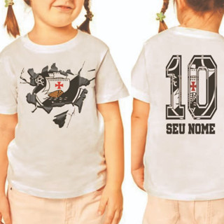 Vasco Camiseta Infantil Personalizada Com Nome em Oferta na Shopee
