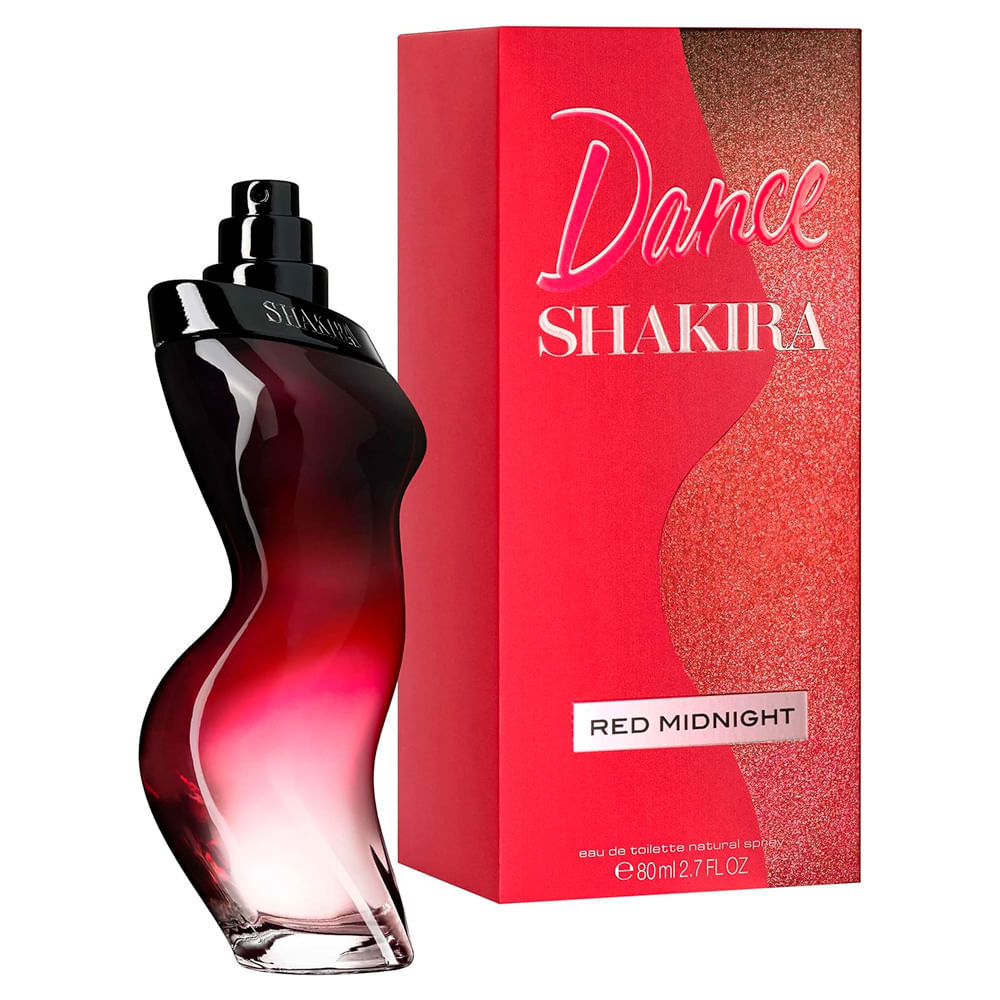 Perfume Dance Shakira Red Midnight Eau de Toilette EDT 80ml em Oferta na Shopee