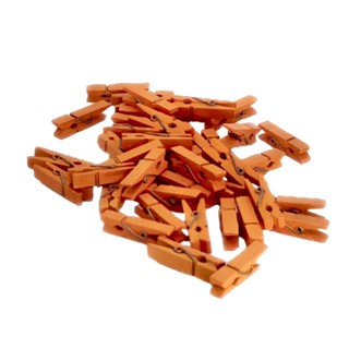 Mini Pregador de Madeira 3,5 cm Laranja Prendedor de Fotos Lembrancinha Artesanato Scrapbook em Oferta na Shopee