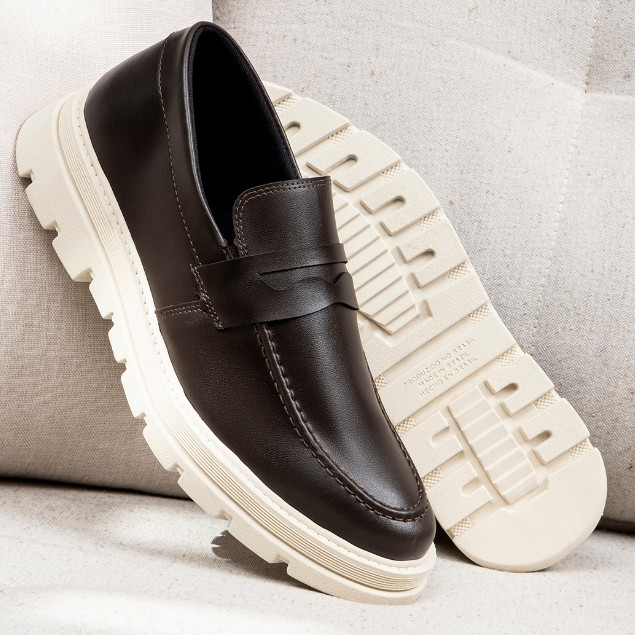 Sapato Social Masculino Oxford Plataforma Elegante Moderno Executivo Formal Conforto Loafer