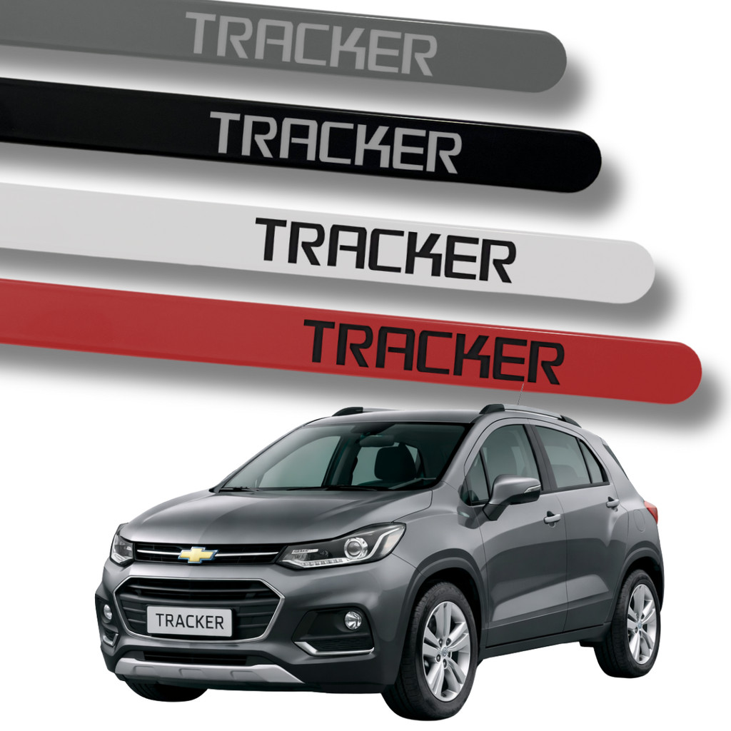 Jogo Friso Slim Lateral Chevrolet  Tracker Original Grafia