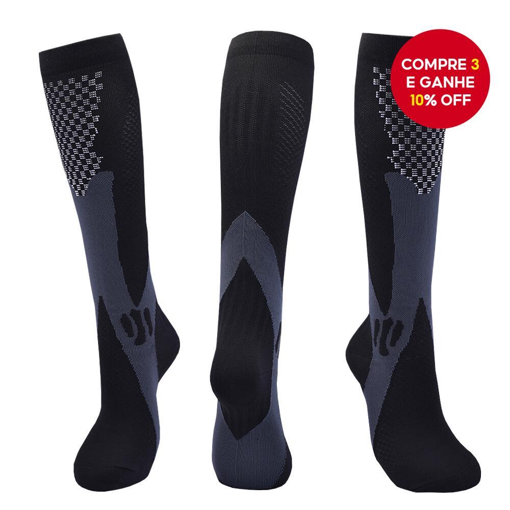 Meias de Compressão Masculinas (20-30mmHg) - Meias de Alto Desempenho para Esportes & Varizes - Anticansaço para em Oferta na Shopee