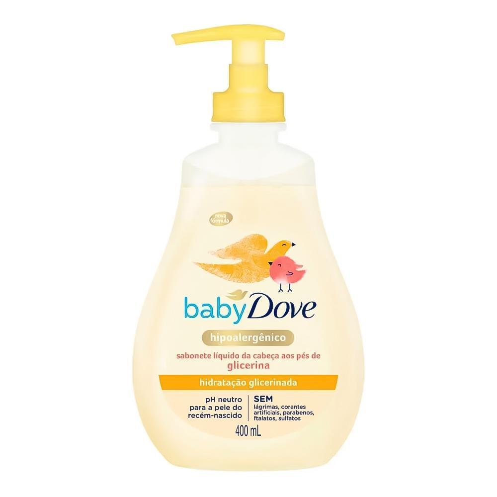 DOVE BABY SABONETE LÍQUIDO DE GLICERINA COM 400ML em Oferta na Shopee