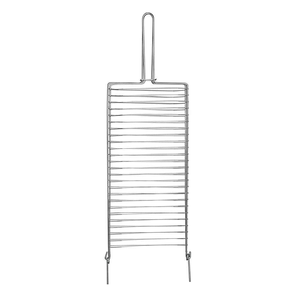 Grelha Dupla Nº3 Mor Aço Cromado, 26x81cm - 3106 em Oferta na Shopee