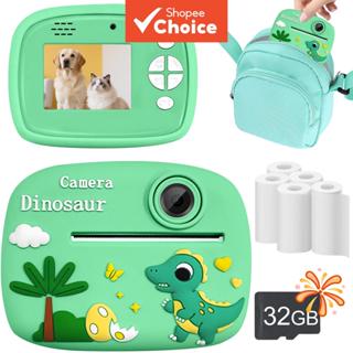  Câmera Instantânea Infantil, Câmera Instantânea de Lentes Duplas para Crianças, Câmera Digital de Viagem Portátil para