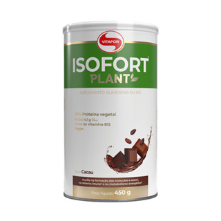 Isofort Plant - 450G - Cacau, Vitafor, Vitafor, Branco, 450 Gramas em Oferta na Shopee