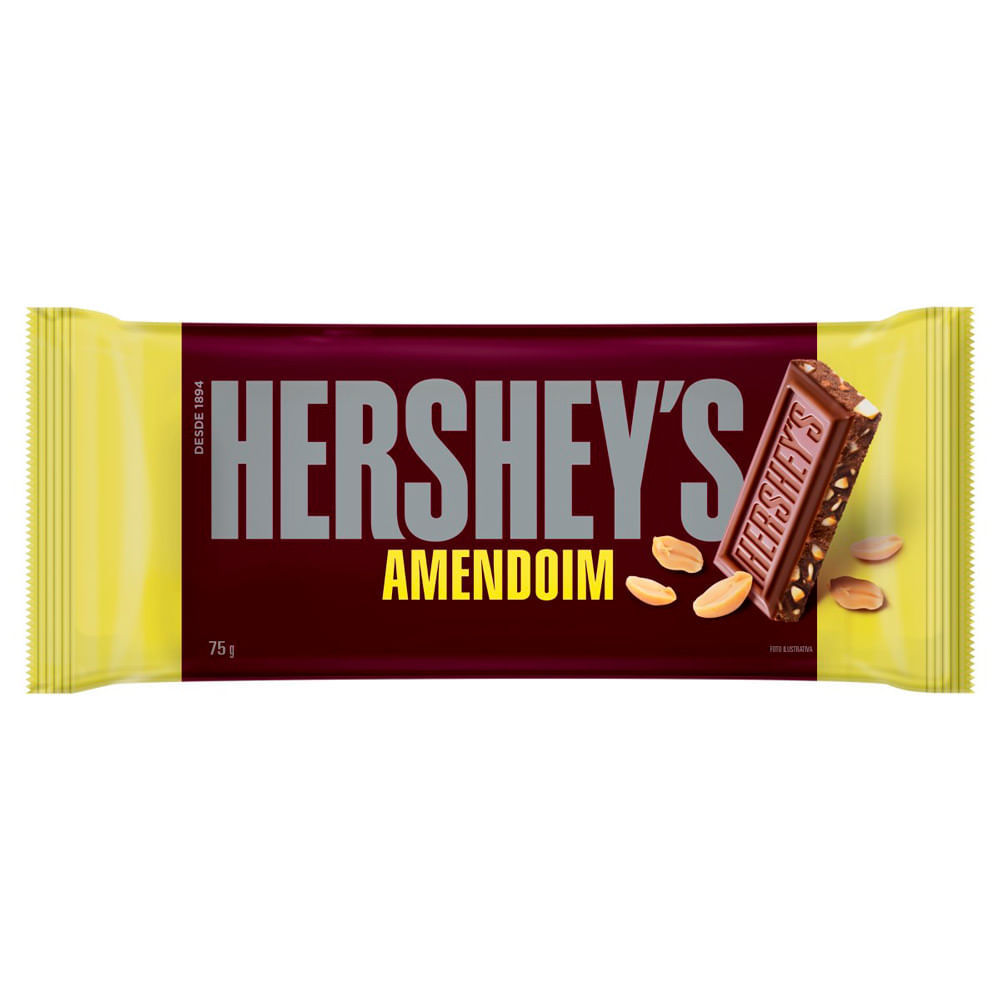Chocolate Hershey's Amendoim 75g em Oferta na Shopee