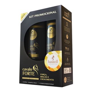 Kit Haskell Shampoo e Condicionador Cavalo Forte 300ml Cada em Oferta na Shopee