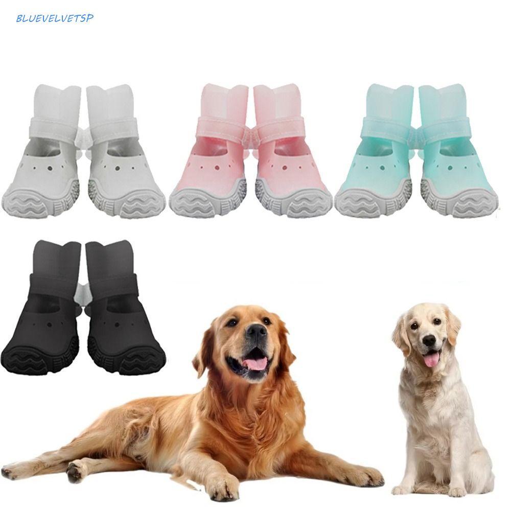 BLUEVELVETSP Sapatos Impermeáveis Para Animais De Estimação , Botas Antiderrapantes Respiráveis Cães Ao Ar Livre , De Ch