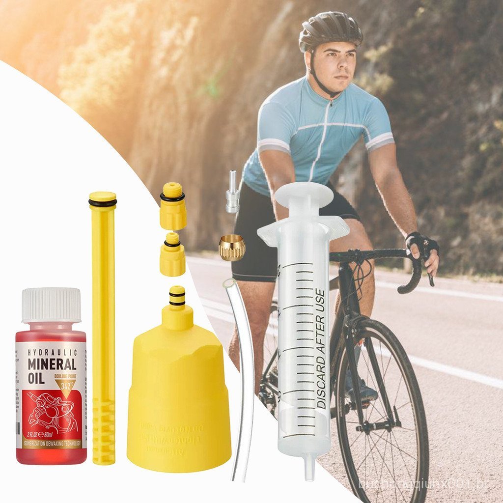Kit De Sangramento De Óleo De Freio A Disco Hidráulico , Ferramenta De Reparo Para Bicicleta Bicicletas