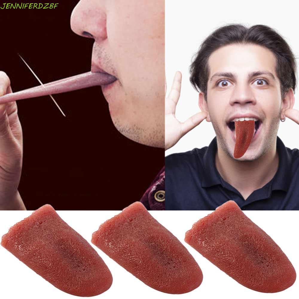 JENNIFERDZBF 3 Peças De Brinquedo De Língua , Extensível De Simulação Horrível Mágica Assustadora Inofensiva