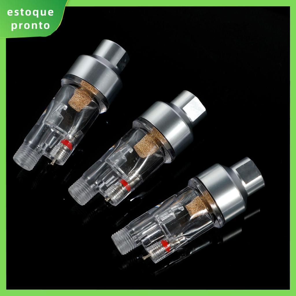 3 Pçs Aerógrafo Separador De Água Filtro De Ar Com Rosca 1/8 Polegada Para Iwata Devilbiss Master SHOPSKC9135