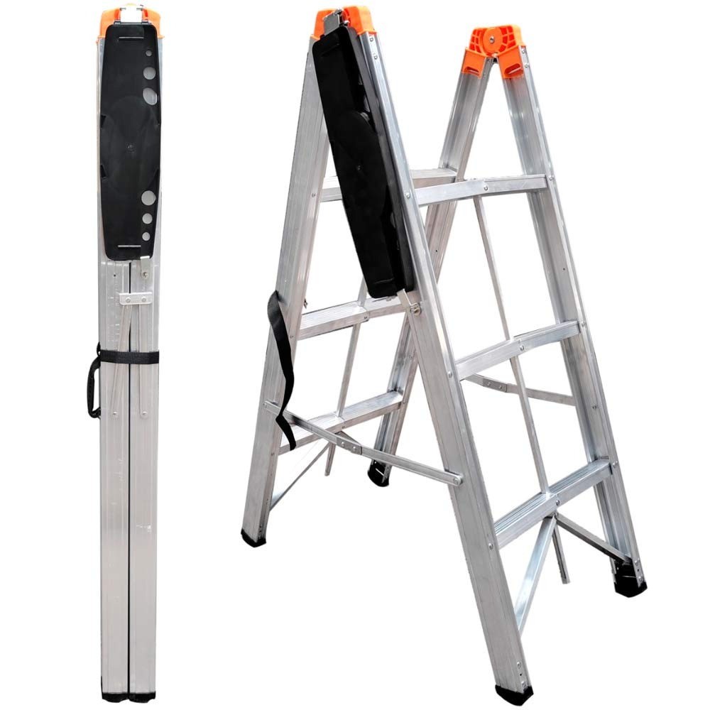 Escada Dobrável Palito de Alumínio 3 Degraus N24035753 Conthey