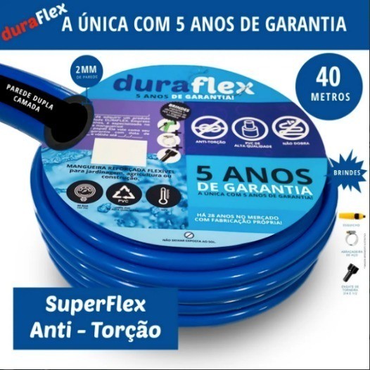 Mangueira De Jardim 40 Metros Que Não Dobra E Não Resseca Profissional