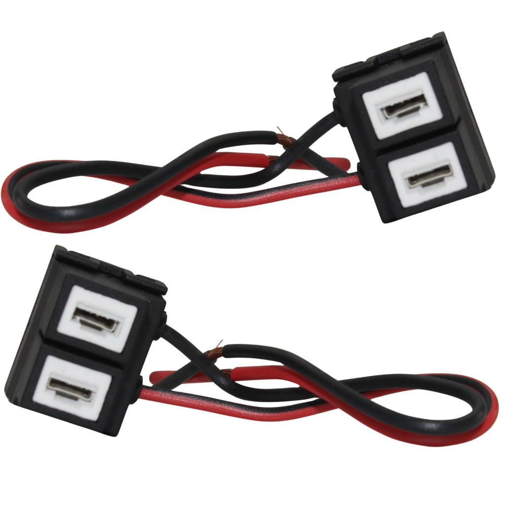 Par De Chicotes Soquete Lâmpada H7 Conector Plug Farol