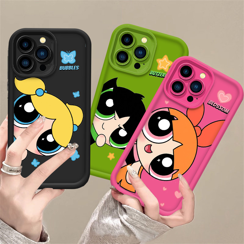 Capa Para Samsung A17 A07 A56 A36 A55 A54 A16 A15 A14 A05S A51 A52 A34 A35 A32 A13 Sorriso PowerGirls Telefone Móvel ZBC