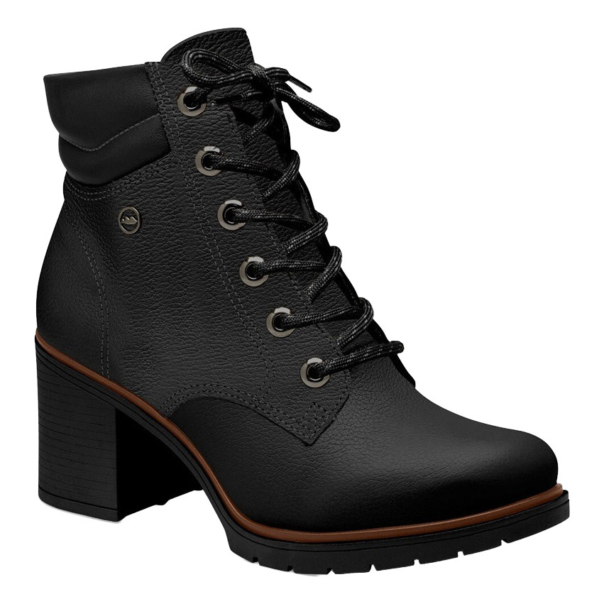 Bota Coturno Dakota Feminina Couro Legítimo Tratorada D0391