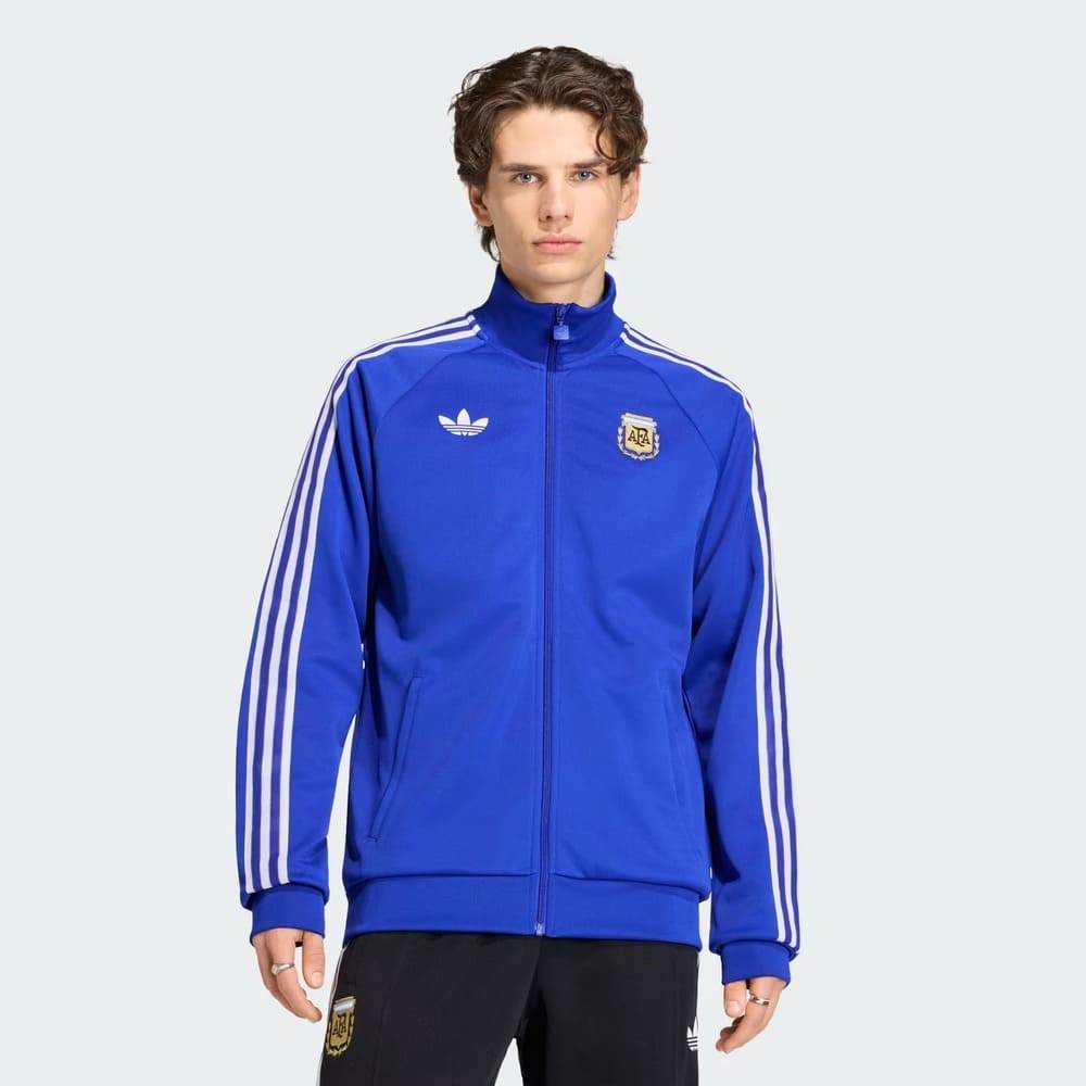 Jaqueta Argentina Adidas Originals Azul/Branco Oficial + NF
