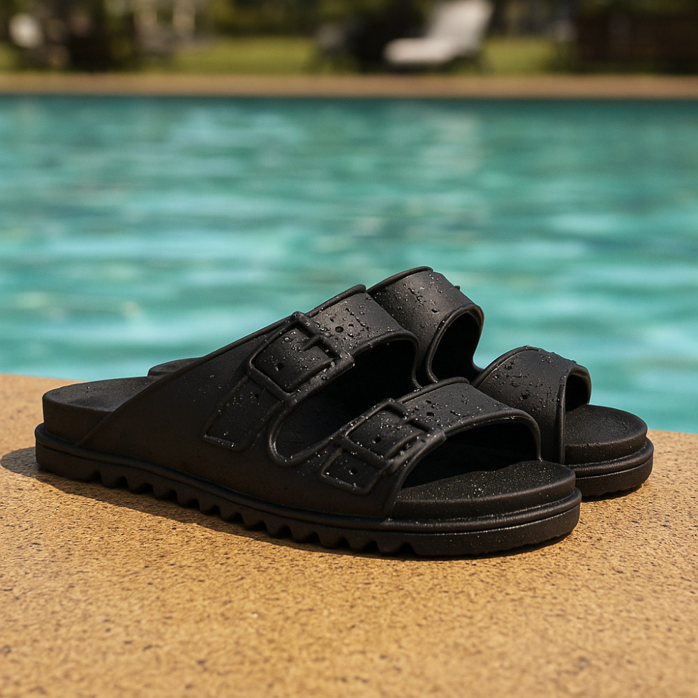 Papete Sandália Birken Casual Confortável lançamento envio imediato rasteira leve varias cores