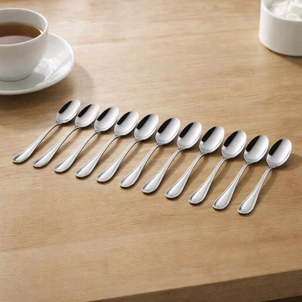 Kit 12 Colheres Inox Conjunto Talheres Restaurante Jantar Mesa Cozinha Resistentes Achadinhos