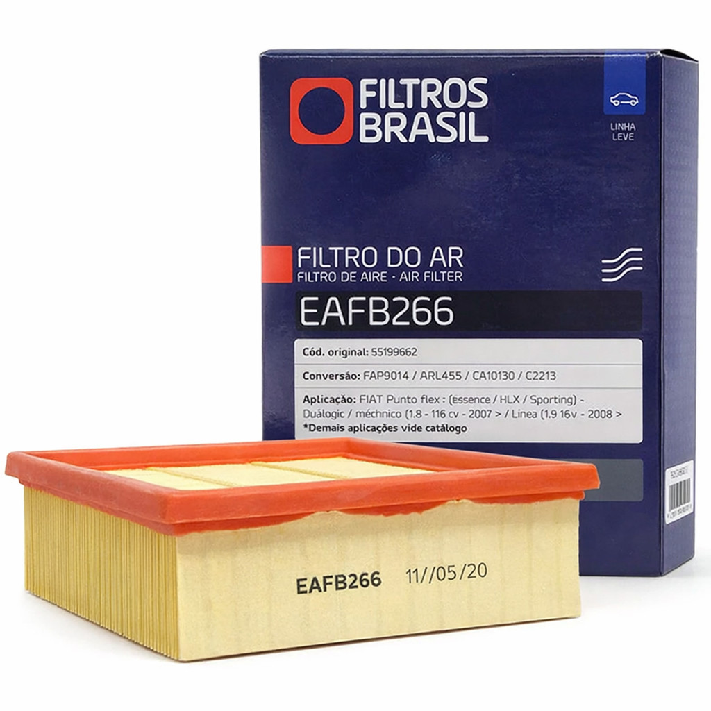 Filtro De Ar Do Motor Para Fiat Punto 1.8 8V Motor GM E Fiat Linea 1.9 16V