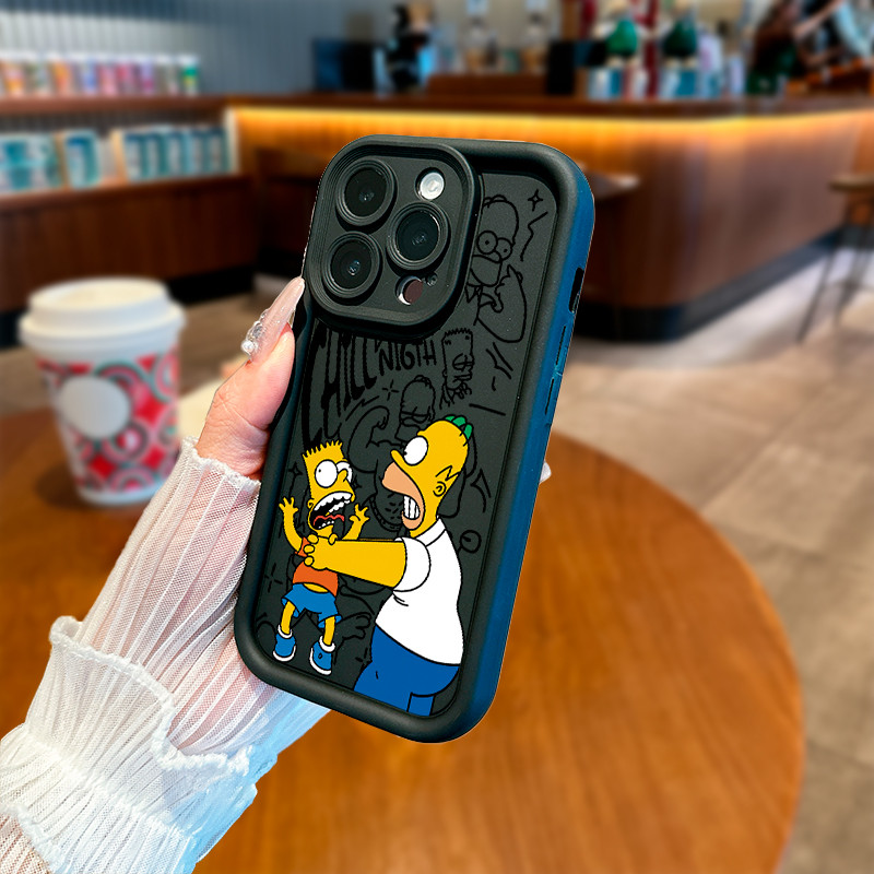 Detalhes do Capa Capinha Simpsons para iPhone Samsung 11 12 13 14 15 16 17 Pro Max Samsung S25 S24 S23 A73 A72
