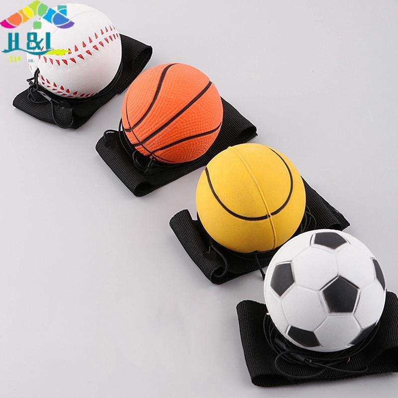 " H & L Retorno Esponja Borracha Mão Bola Jogo Exercícios Saltando Elástico Esporte Treinamento de Força Crianças de Bri — R$ 10,90 em Shopee