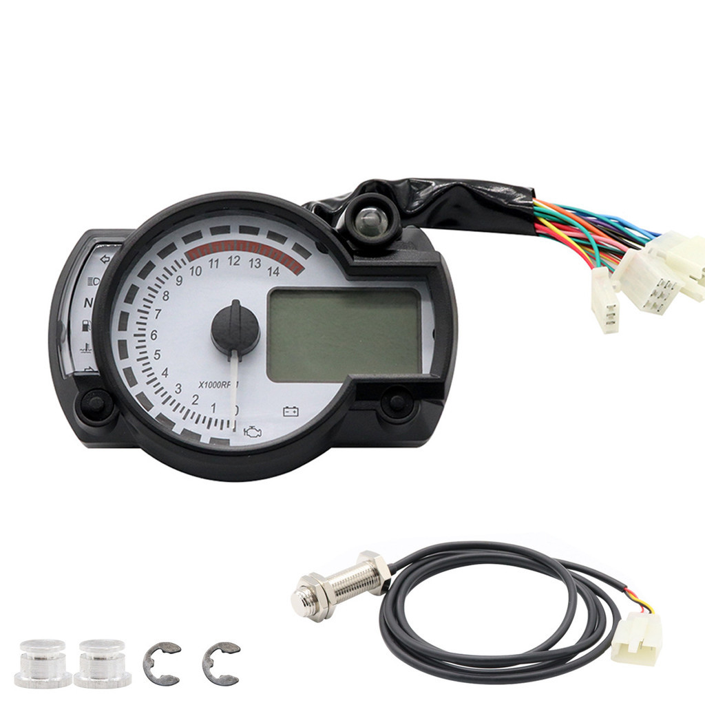 Instrumento modificado para motocicleta 12V, odômetro multifuncional, tacômetro, Display de Volume de óleo, 7 cores, ret