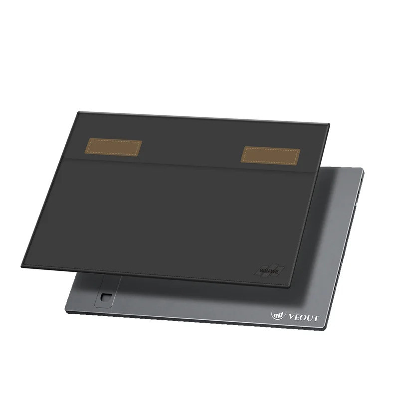 Bolsa Portátil Para Monitor WUAWE De 16 Polegadas , Capa De Couro PU Laptop Com De Viagem , Preto , Cinza , Vermelho , A