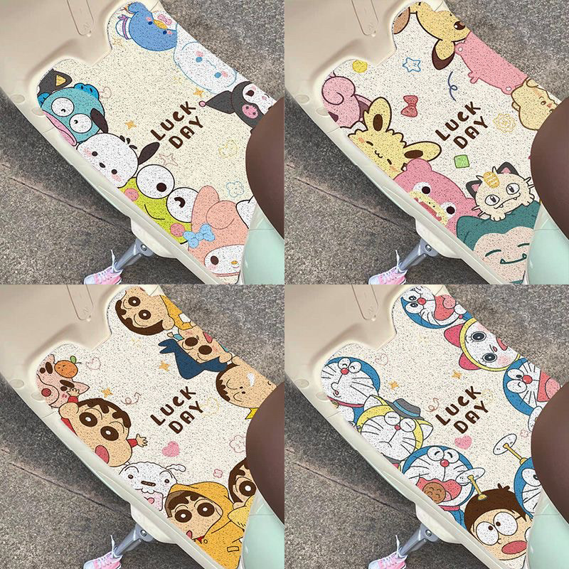 Tapete de Chão Universal Sanrio Animal Doraemon para Veículos Elétricos, Impermeável, Recortável, Antiderrapante para Sc