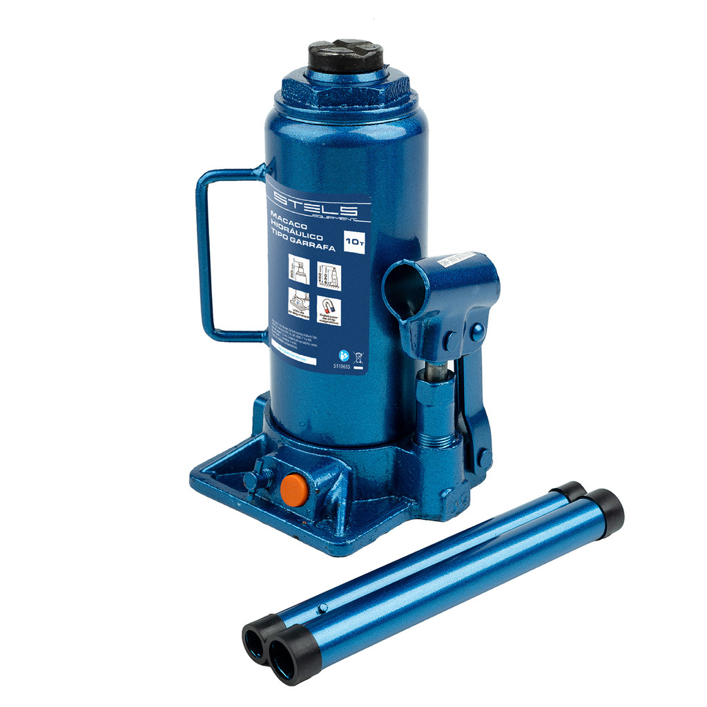 Macaco Hidráulico Tipo Garrafa 10 Toneladas Elevação 230-460mm Stels em Oferta na Shopee