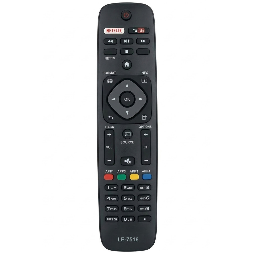 Controle Remoto Compatível com Tv Philips Smart 43pfg5100/78 39pfl3508g/78 39pfl4707g/78