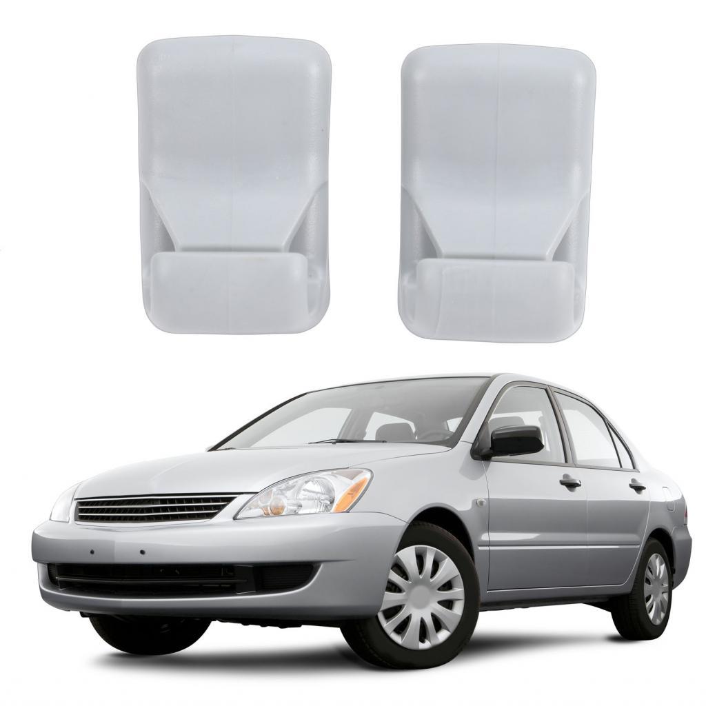 3clife-BR 2 peças cinza suporte de clipe de viseira solar mr654343 substituição de suporte de gancho para Mitsubishi
