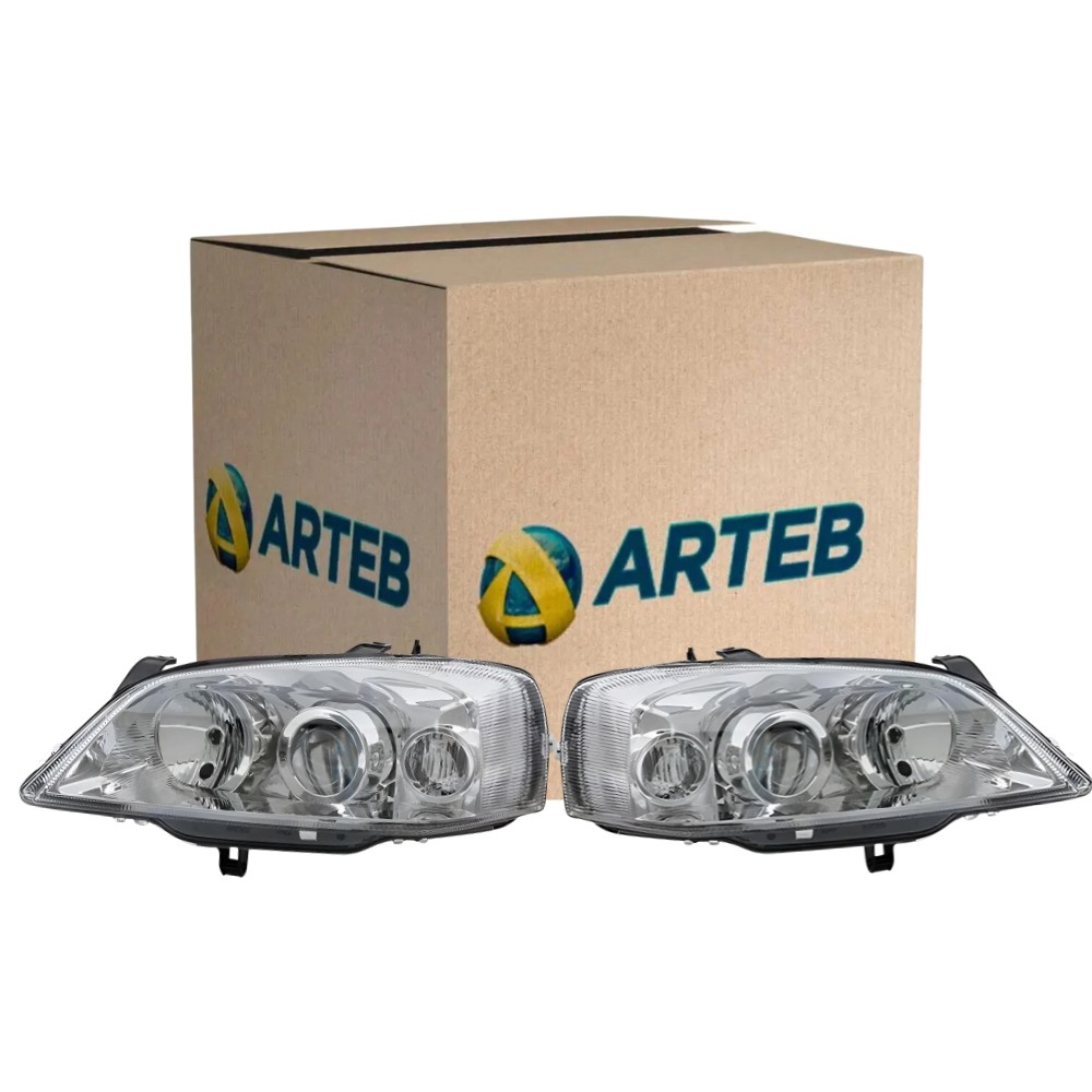 Par Farol Dianteiro Gm Astra 2003-2011 Original Arteb H7 H1