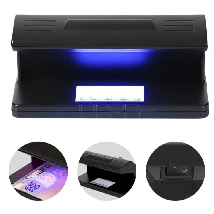 Identificador Detector de Nota Falsa Dinheiro Cheque