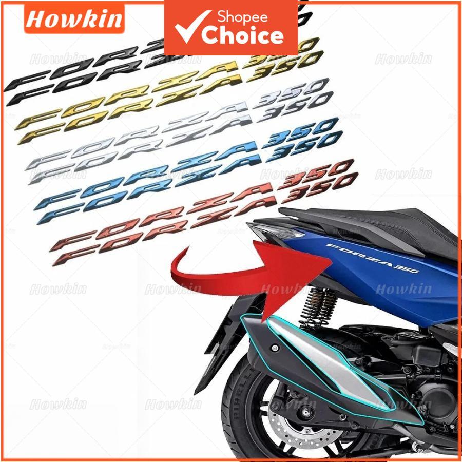 Conjunto de 1/2 peças emblemas adesivos 3D para Honda Forza 350, distintivos estilosos para motocicleta